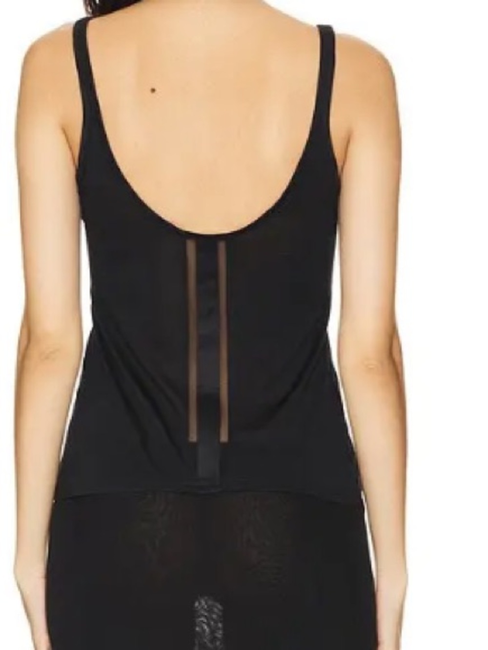 NWT REVOLVE Intime Kate Tank in black KIKI DE MONTPARNASSE sheer